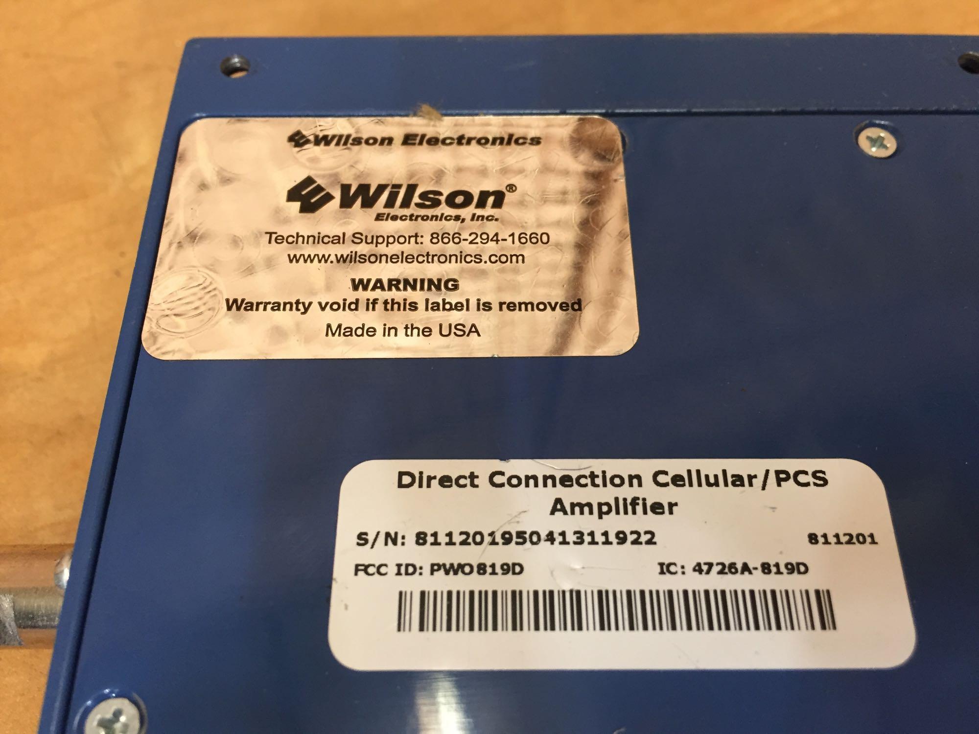 Wilson 811201 Direct Connection Cellular PCS Amplifier & GPS Antennas