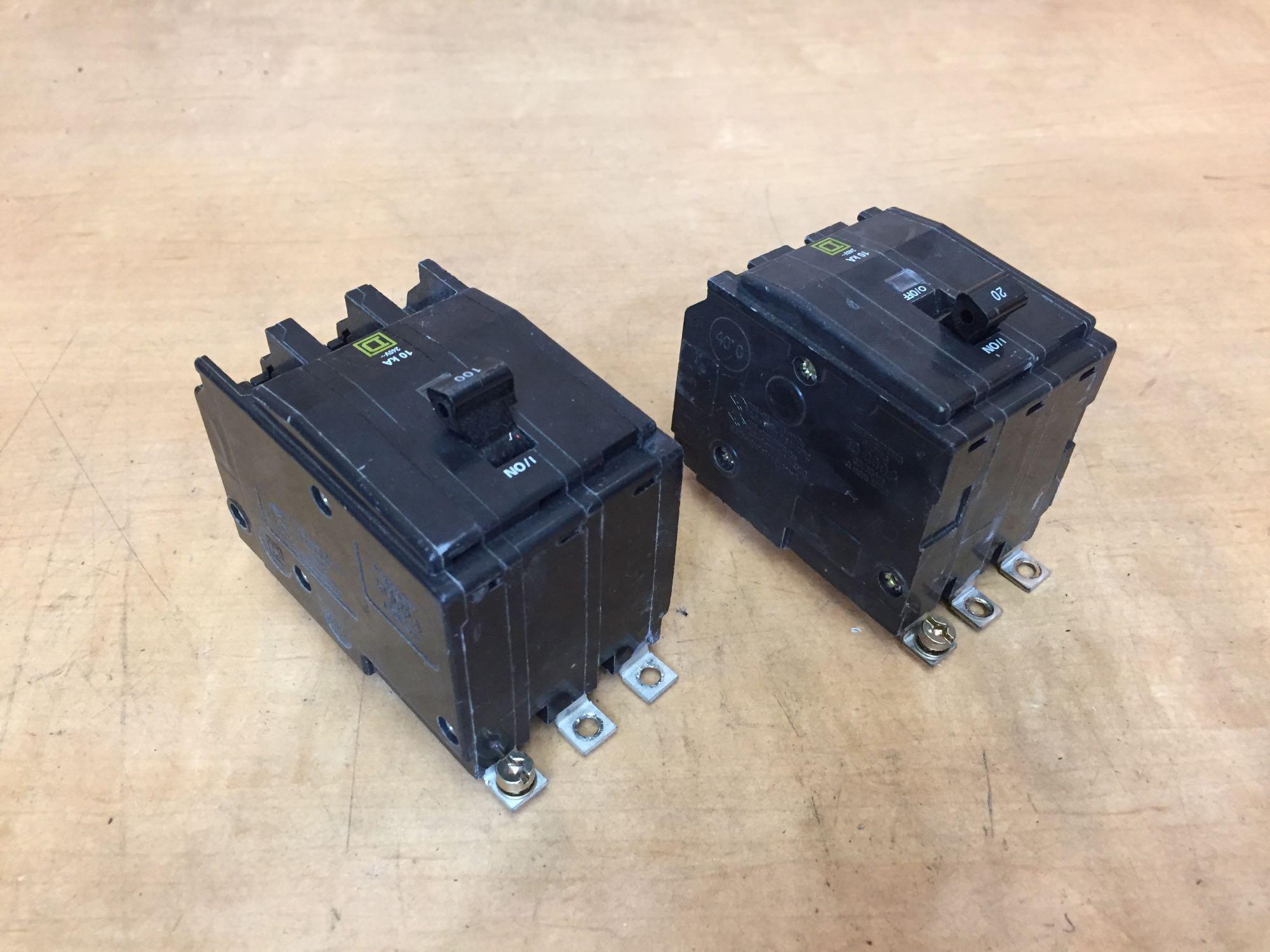 Square D 20amps Circuit Breakers