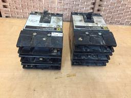 Square D FAL34050 & FC34100 50amps & 100amps Circuit Breakers - 2pcs