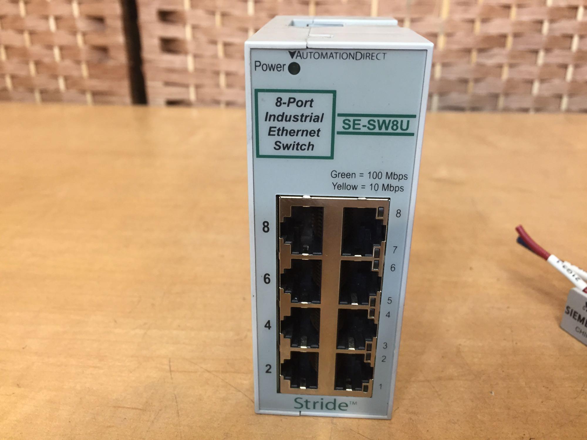 Stride 8 Port Industrial Ethernet Switch & Siemens 3TX71 Relays w/ Socket. - 5pcs