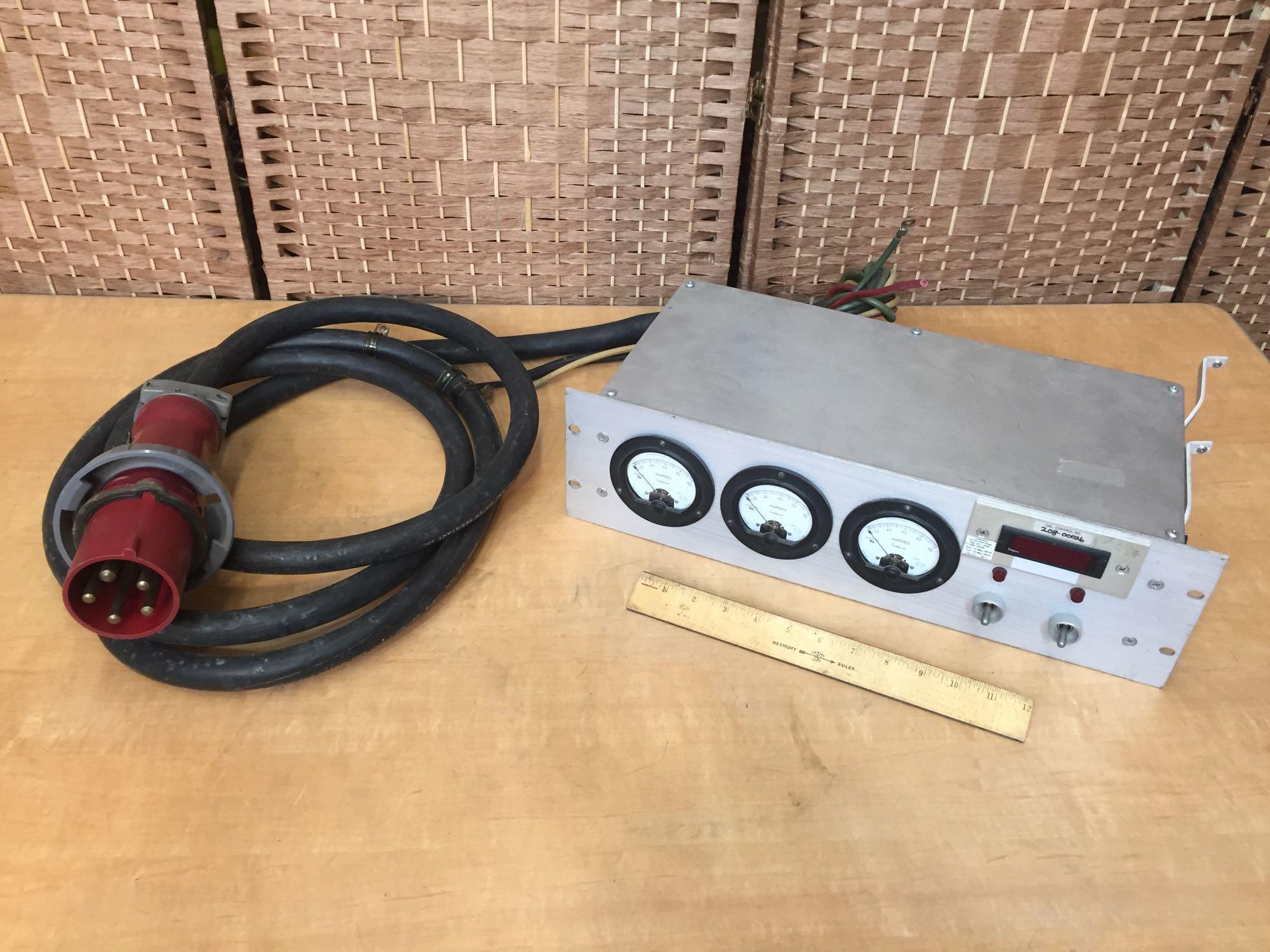 Custom Current Monitoring Unit with Hubbell 560P7W Plug