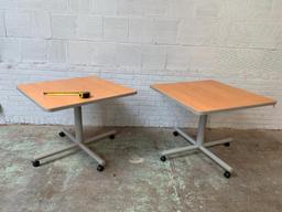 Rolling 36" x 36" Square Tables - 2pcs