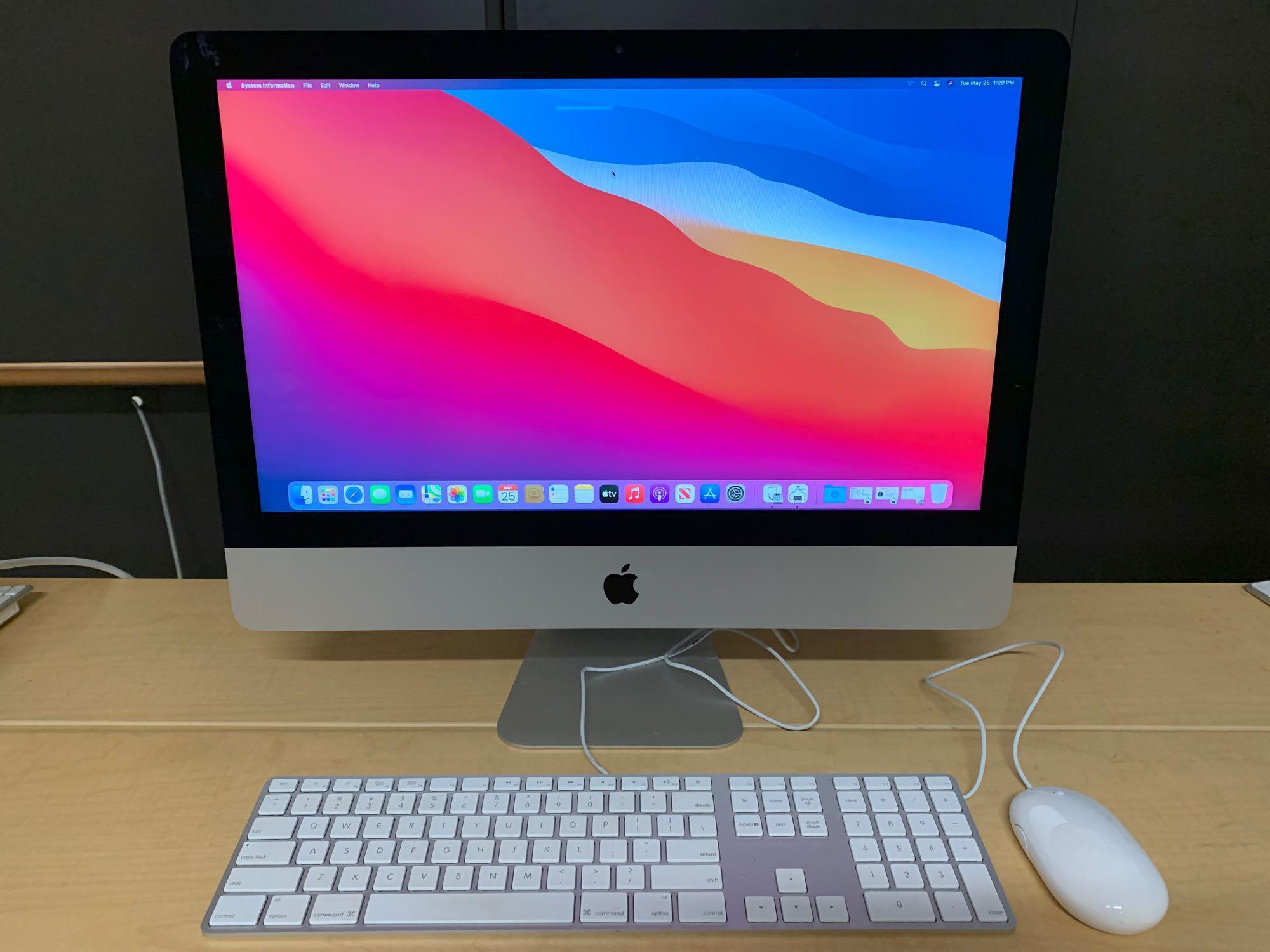 Apple iMac16,1 A1418 21.5" LCD AIO Dual Core Intel i5 1.6GHz 8GB 1TB Wifi Big Sur 11.0.1 Computer