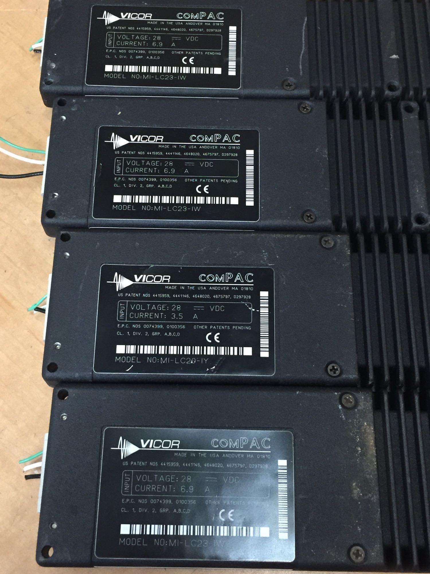 Vicor MI-LC20-IY & MI-LC23-IW Isolated DC to DC Converters 28VDC to 5VDC/50W & 24VDC/100W - 4pcs