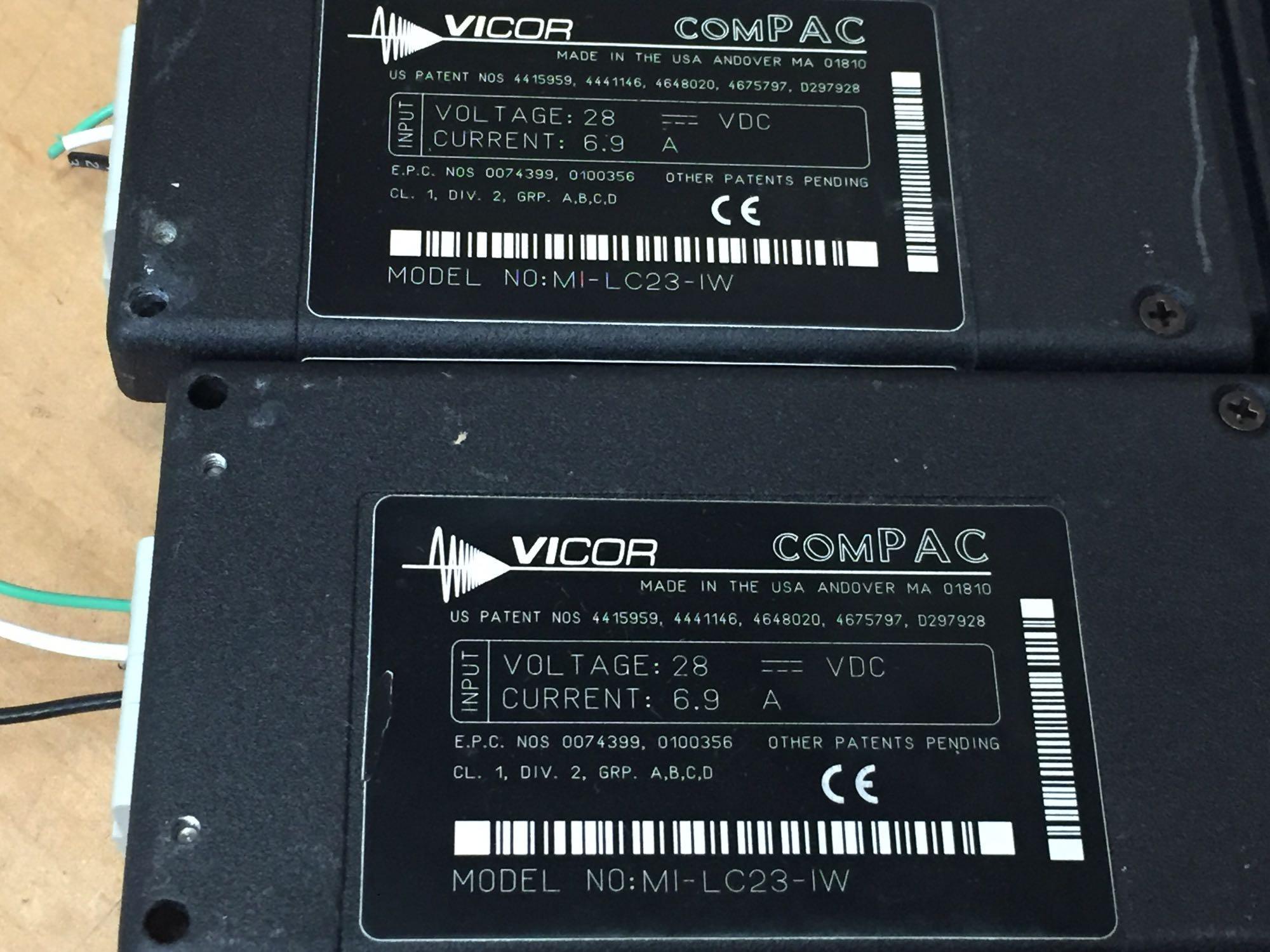 Vicor MI-LC20-IY & MI-LC23-IW Isolated DC to DC Converters 28VDC to 5VDC/50W & 24VDC/100W - 4pcs