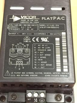 Vicor FLATPAC VI-LUL-EW Switching DC Power Supply 28VDC / 3.6A / 100Watts