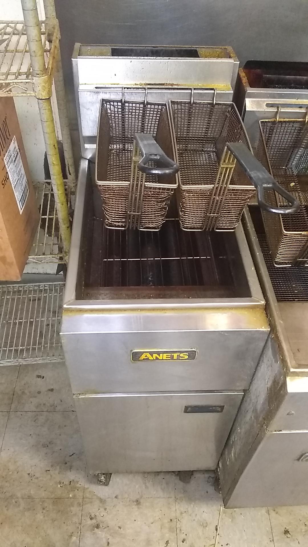Anets 40lb Gas deep fryer #SLG-40 with 90,000 BTU