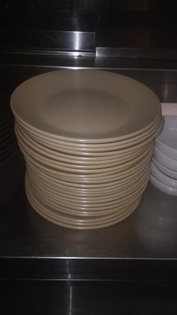 Tan Colored 11 1/2" plates