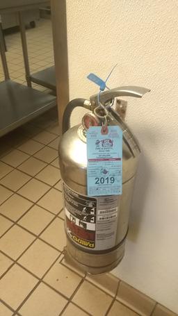 Wet fire suppression extinguisher