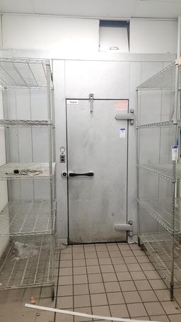 Walk-In Freezer and cooler combo with self contained compressor and fan