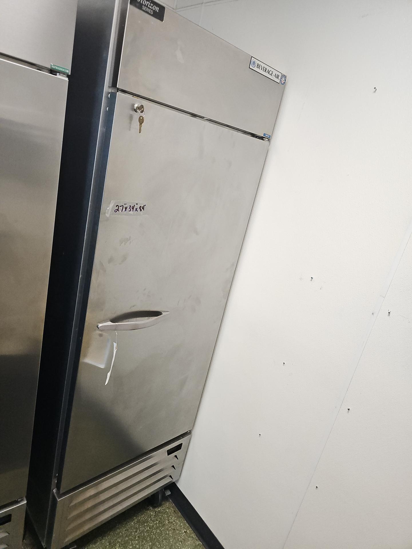 Horizon stainless steel single door freezer