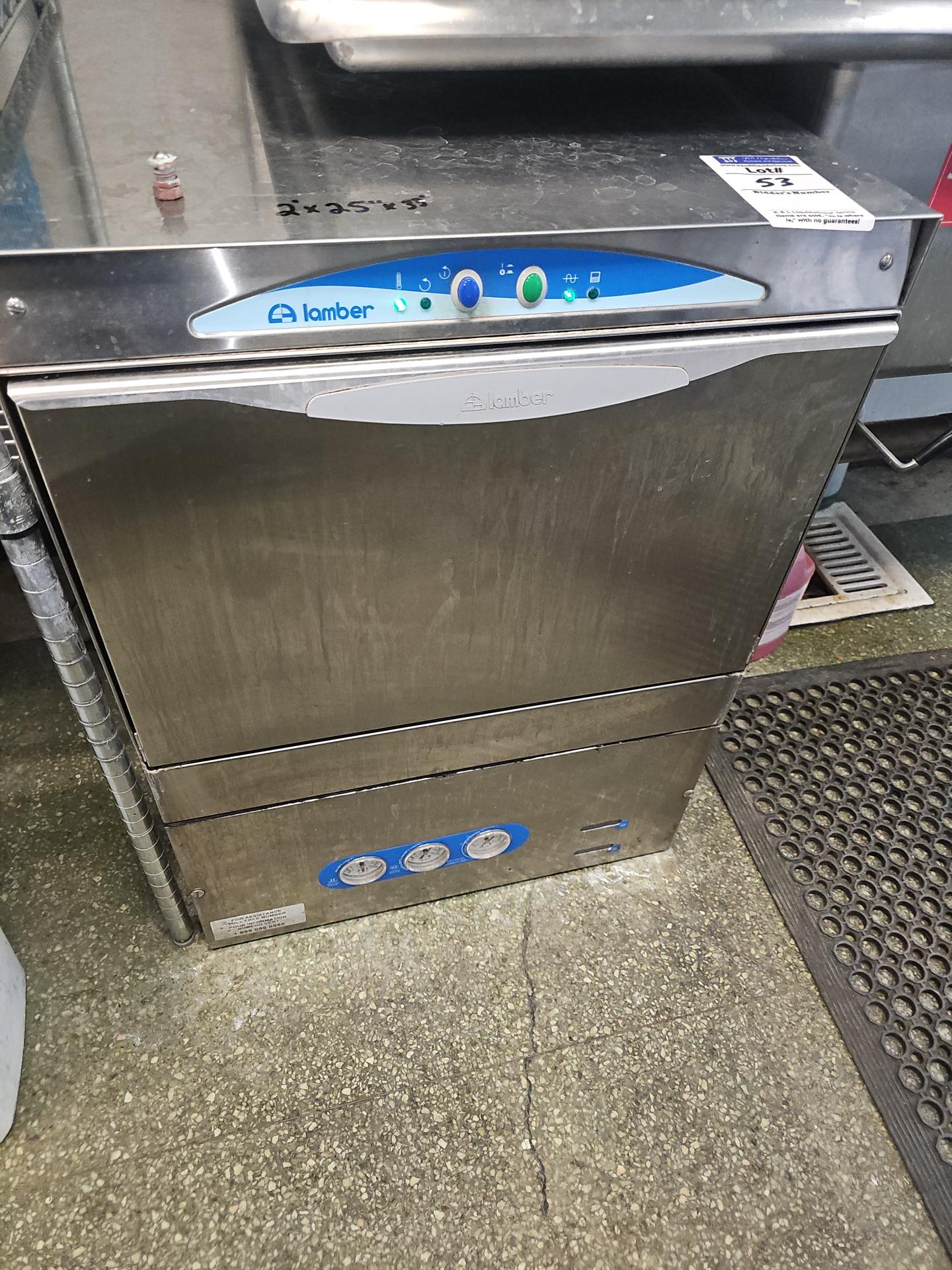 Lamber electric stainless steel commercial undercounter dishwasher