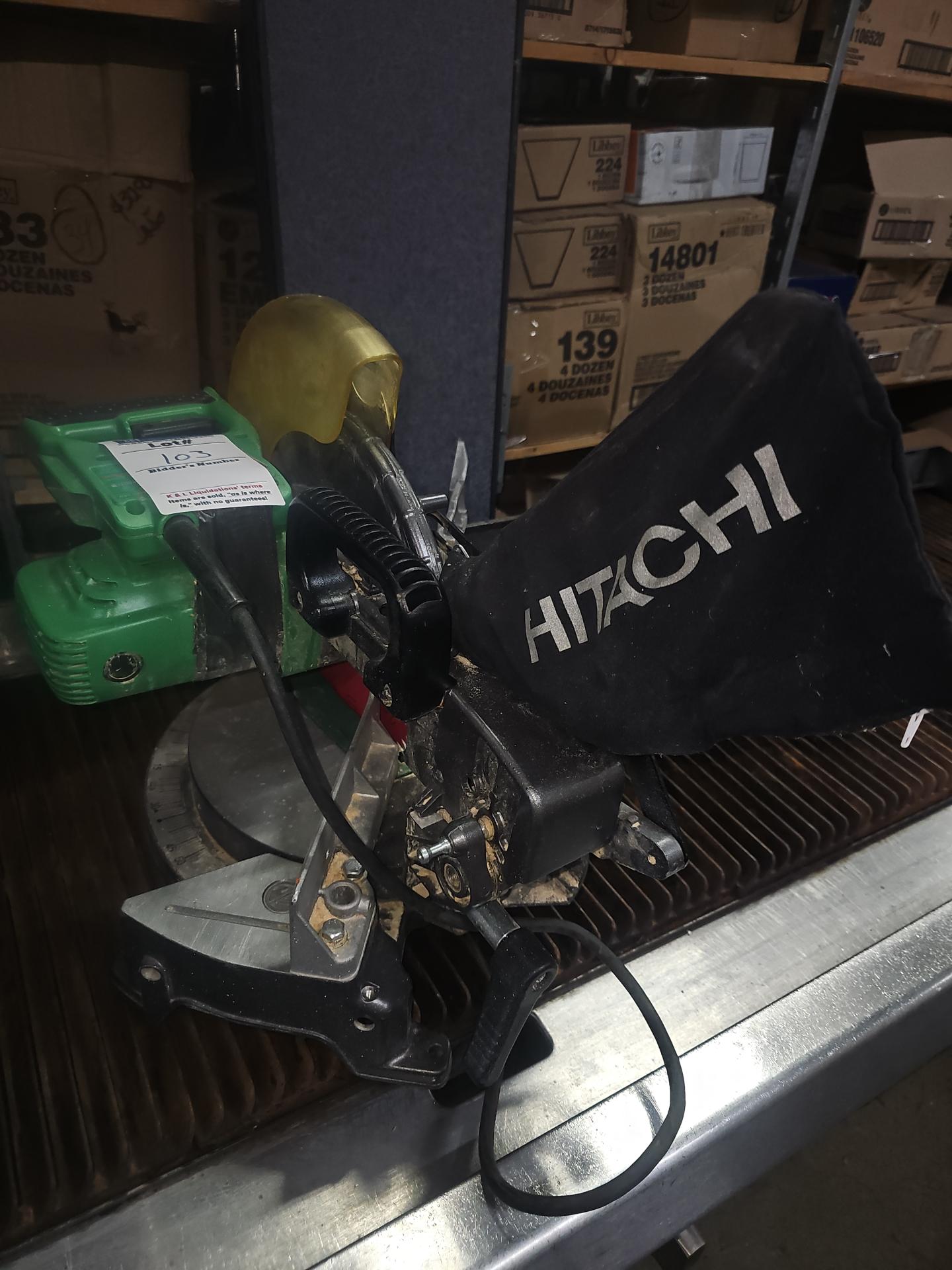 Hitachi Miter saw WORKS