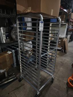 Aluminum sheet pan rack