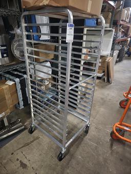 Aluminum sheet pan rack