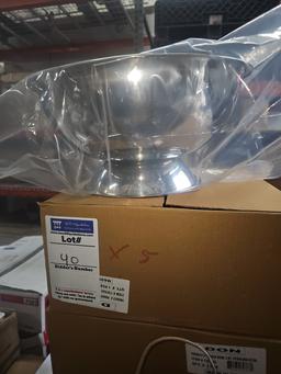 Stainless steel round punch bowl 6qt
