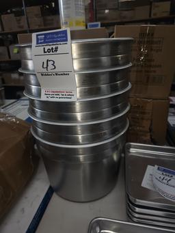 Stainless steel NEW Vollrath round inserts