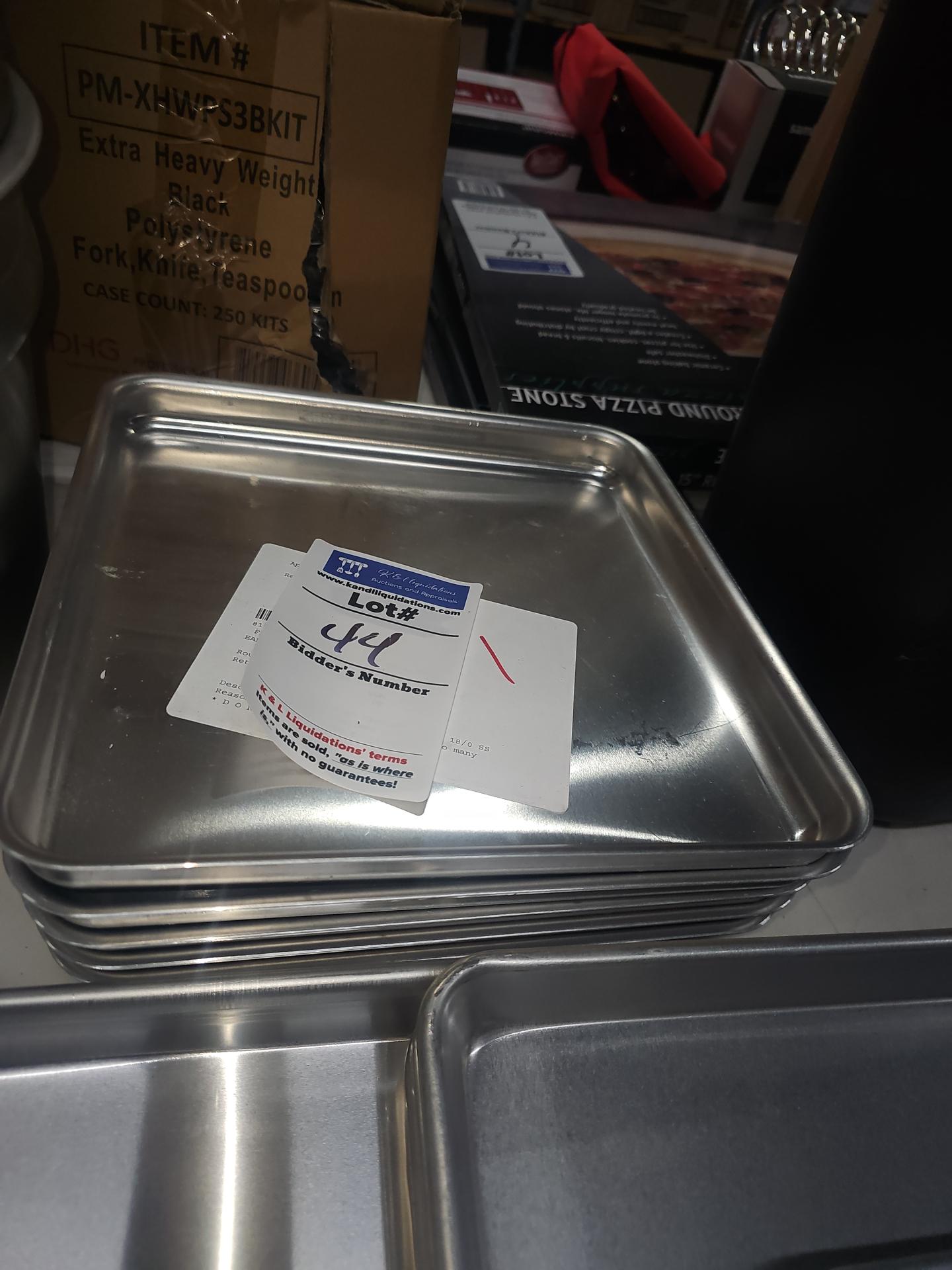 Square 10" x 10" Aluminum pans