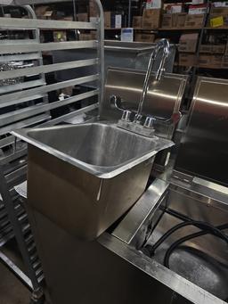 Boo's Brand stainless steel inset sink with faucet
