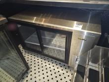Silver King refrigerated doble glass door cooler 4' x 24"