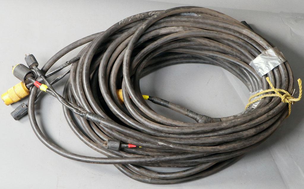 (2) Approximately 50' lead extension cables for Hobart Beta-Mig welders