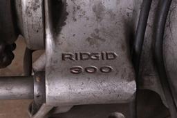 Rigid Model 300 threading machine/mule with two adjustable die heads and fo