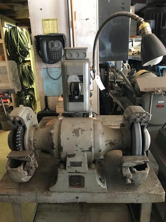 Hammond Model OK-10, 10" industrial bench grinder with (4) new grinding whe