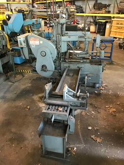 Marvel Model 944/M6/E16, Series 9A, 18" reciprocating saw with infeed and o