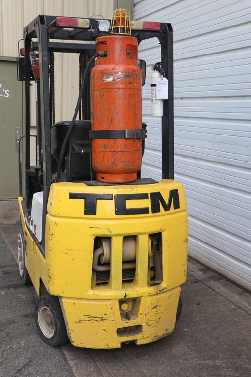 Forklift: TCM (propane) 3,000 lb. capacity/130" TOF - Model FCG15T7T/ID A15