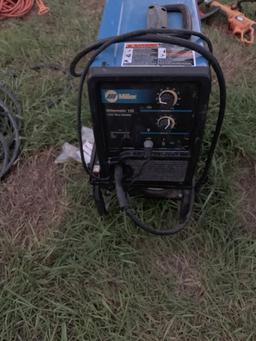 Millermatic 135 wire welder on cart