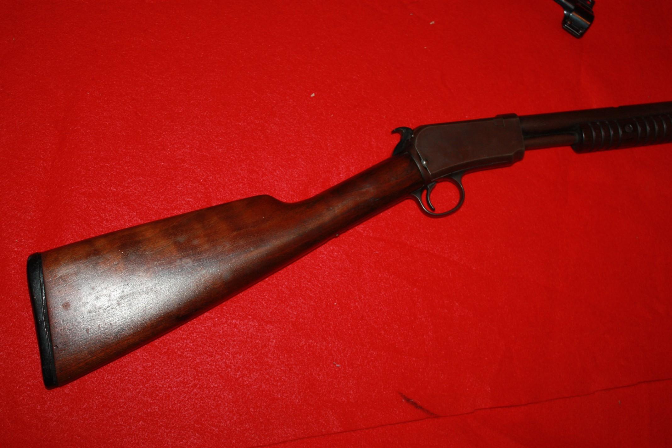 Winchester Model 06 Pump Action .22 Short Long or LR Rifle w/JC Higgins 4x Scope