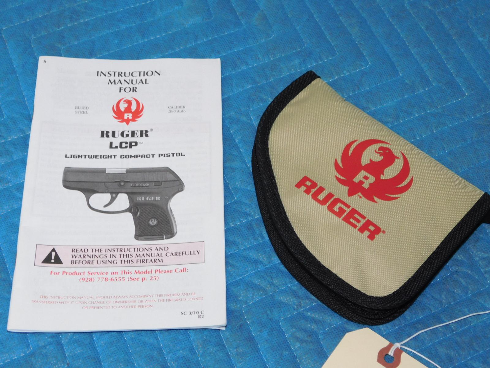 Ruger LCP .380 Auto Pistol w/ Soft Case