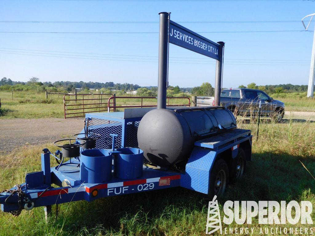 (x) Homemade T/A Bumper Pull BBQ Trailer, VIN-2871