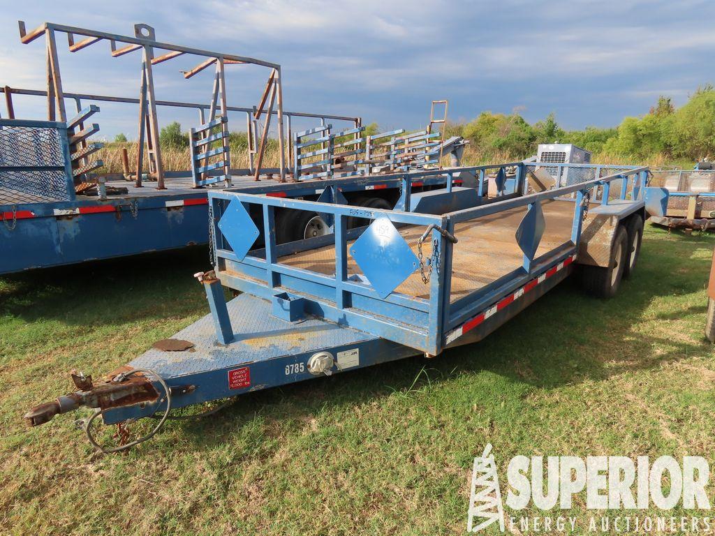 (x) 1990 PETTY FARM 20'L T/A Flatbed Bumper Pull U