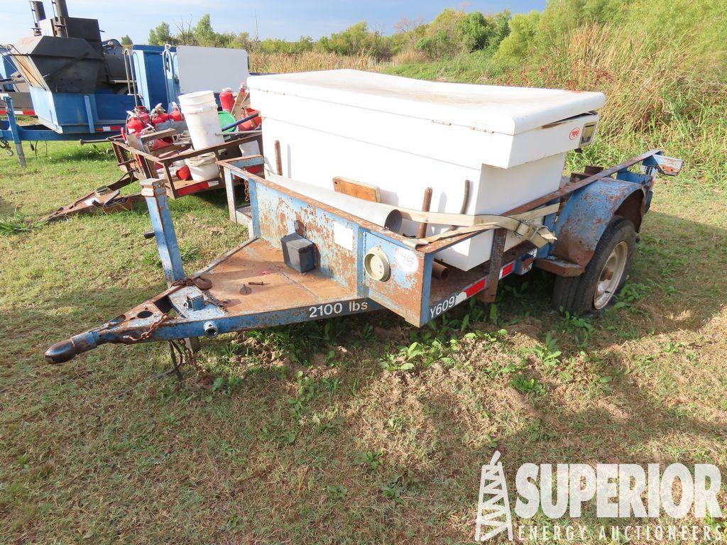 (x) 2004 BUCK DANDY 8'L S/A Bumper Pull Flatbed Ut