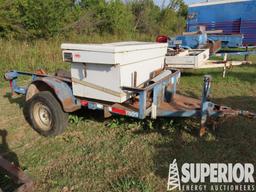 (x) 2004 BUCK DANDY 8'L S/A Bumper Pull Flatbed Ut