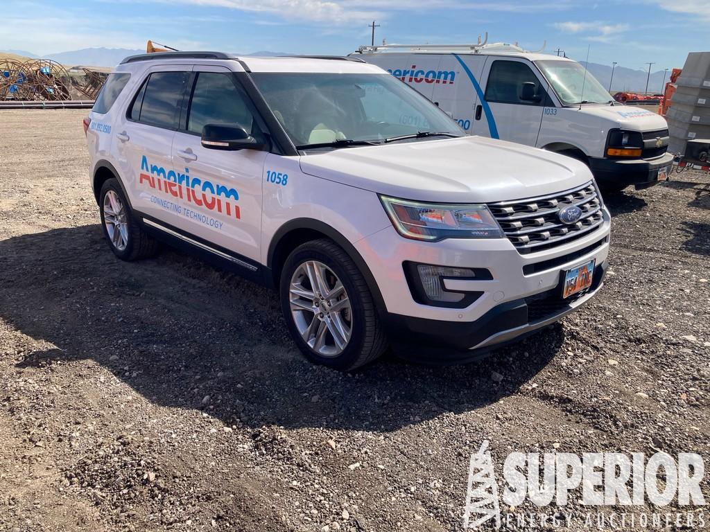 (x) (4-1) 2017 FORD Explorer XLT 4x4 SUV, VIN-1FM