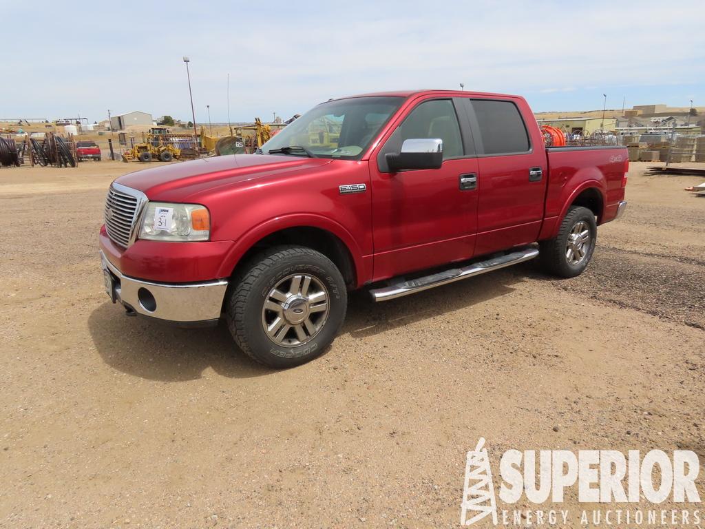 (x) (3-1) 2007 FORD F-150XLT 4x4 Crew Cab Pickup,