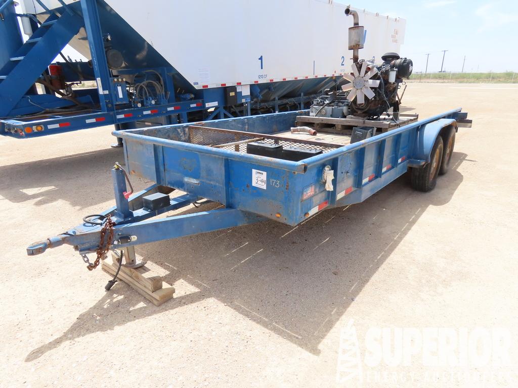 (x) (3-44) 2014 PARKER T/A 20'L Utility Trailer, V