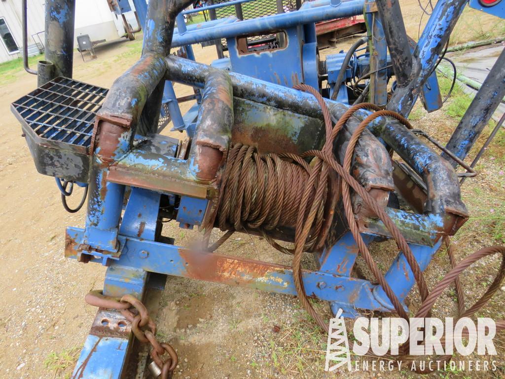 (M42) TULSA 60 Hyd Winch w/Headache Rack, S/N-8186