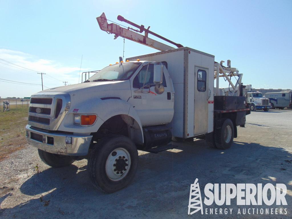 (x) (3-14) 2007 FORD F-750 Dually S/A Slickline Tr