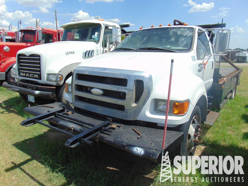 (x) (3-7) 2007 FORD F-650 S/A Pole Roustabout Truc