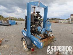 (13-1) GORMAN RUPP Portable Transfer Pump Trailer