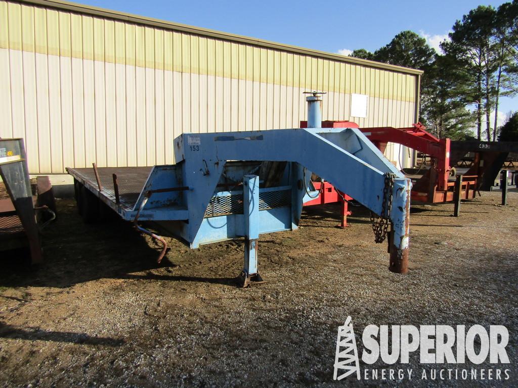 (x) 1974 GOOSENECK 32'OAL T/A Dual Wheel Gooseneck