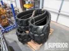 Set of (2) Rubber Tracks, Size  350/52.5W/90, Fits