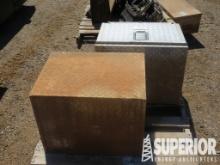 (15-113) (2) 18"W x 18"H x 24"L Alum Boxes. Locate