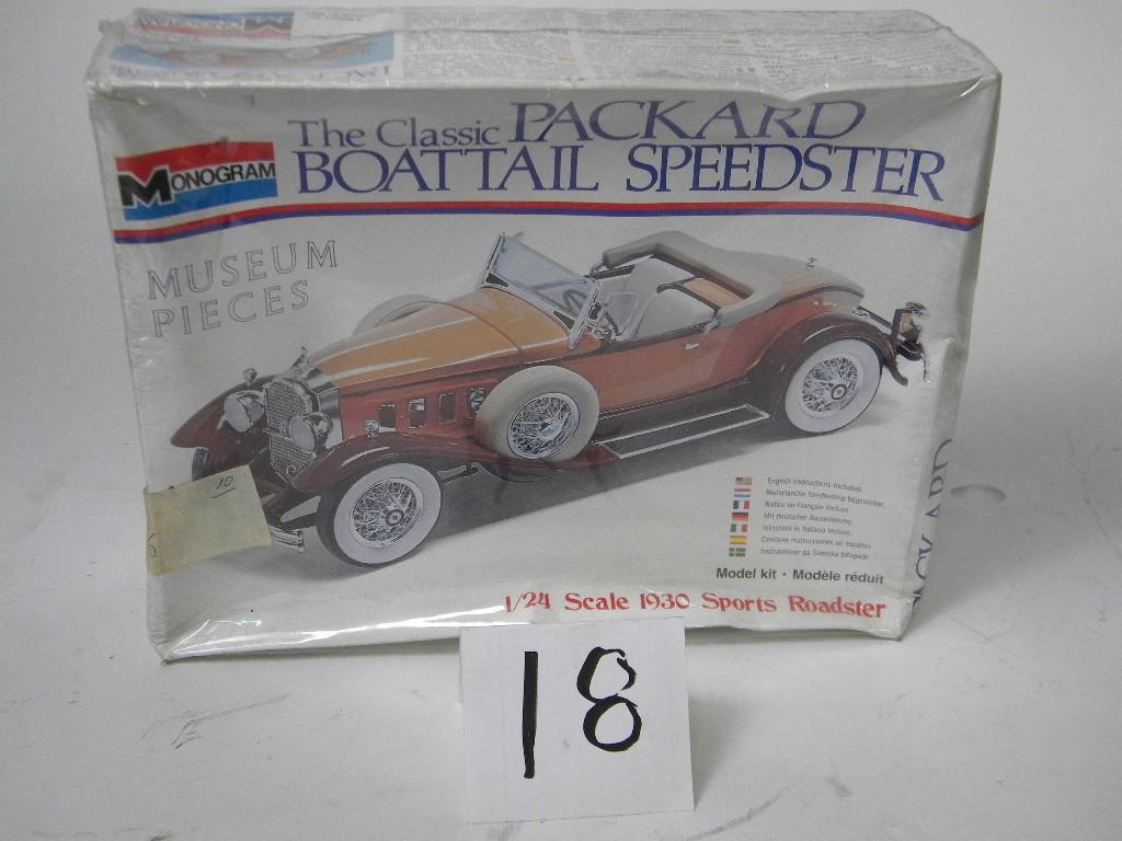 (4) Sealed N Models 1:24 Vette by Revell, AMT 32 Ford 1:25 58 Edsel 1:25 &