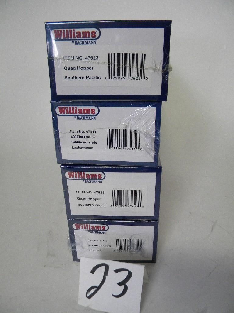 (4) Old - New in Box Williams/Bachmann (2) 47511 Bulk Head Ends, (1) 471183