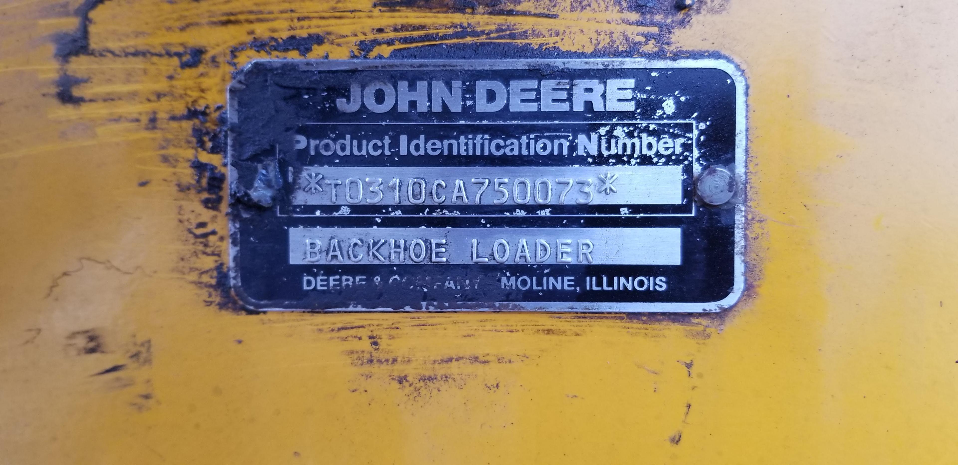 John Deere 310C Backhoe