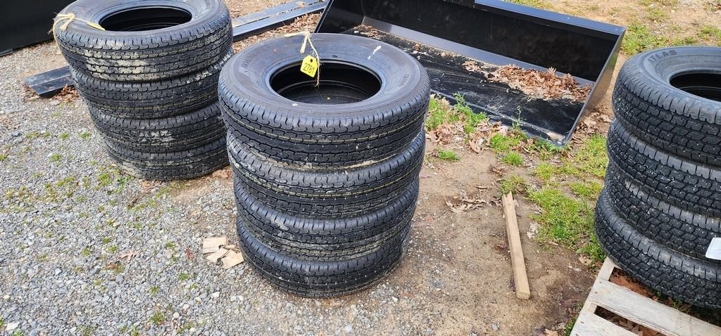 New 4-225/75R15 Roadguider Trailer Tires